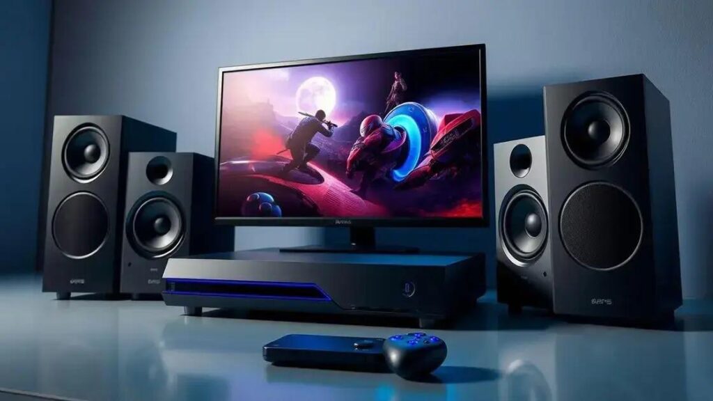 Sistema de som surround para imersão em jogos: sinta cada detalhe