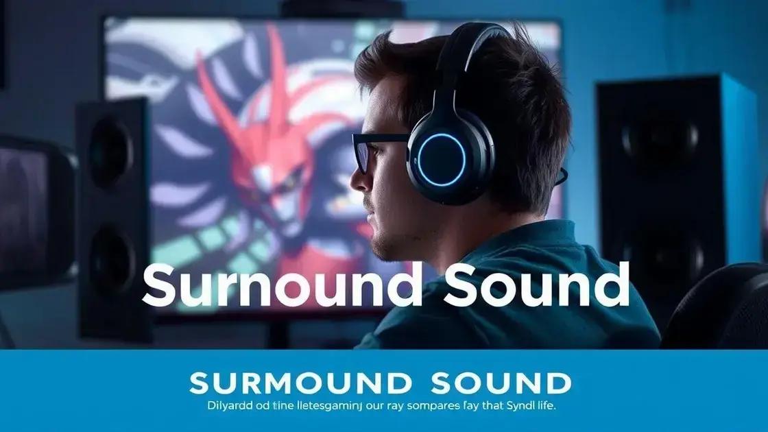 Como o som surround melhora a experiência de jogo