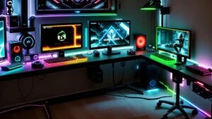 Iluminação LED para setup de streamer: aprenda a otimizar seu espaço
