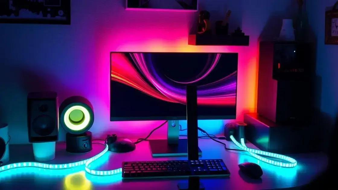 Dicas para integrar a iluminação LED no seu setup