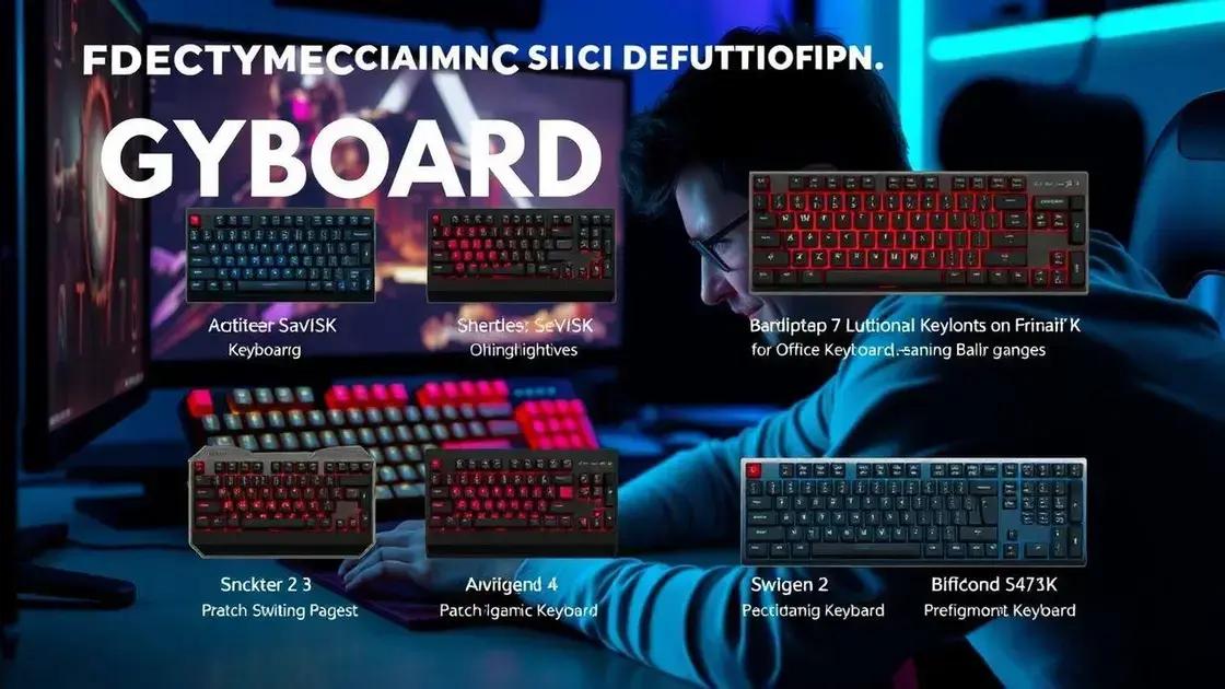 Como escolher o melhor teclado mecânico para FPS