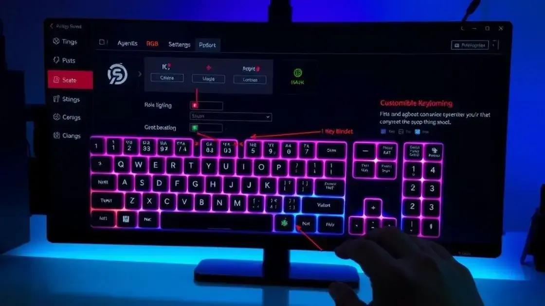 Configurações recomendadas para teclados gamer