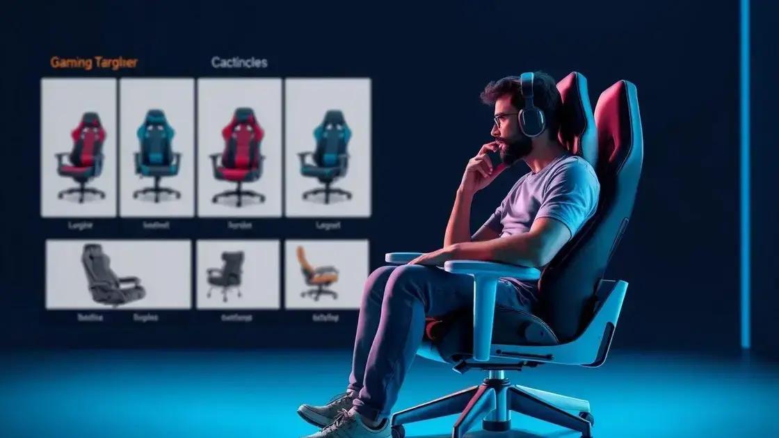 como escolher a cadeira certa para você