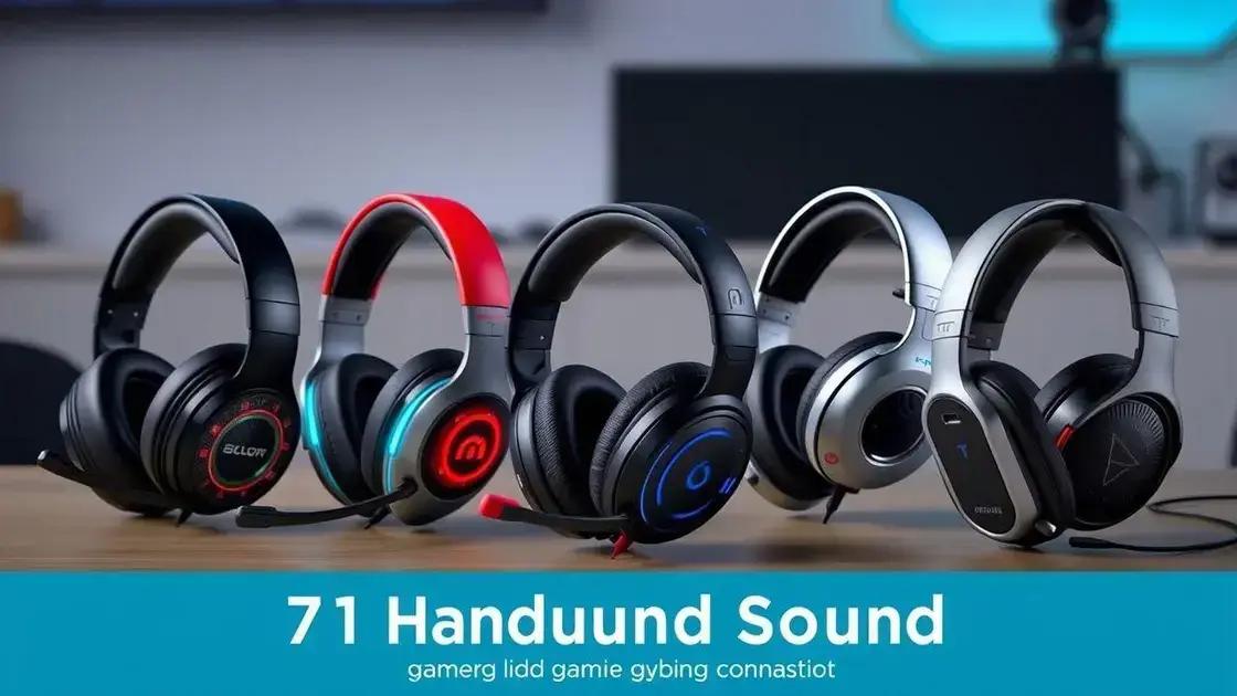 Top 5 headsets gamer com surround 7.1 em 2025