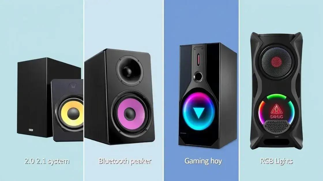 Comparação entre os tipos de caixas de som Comparação entre os tipos de caixas de som