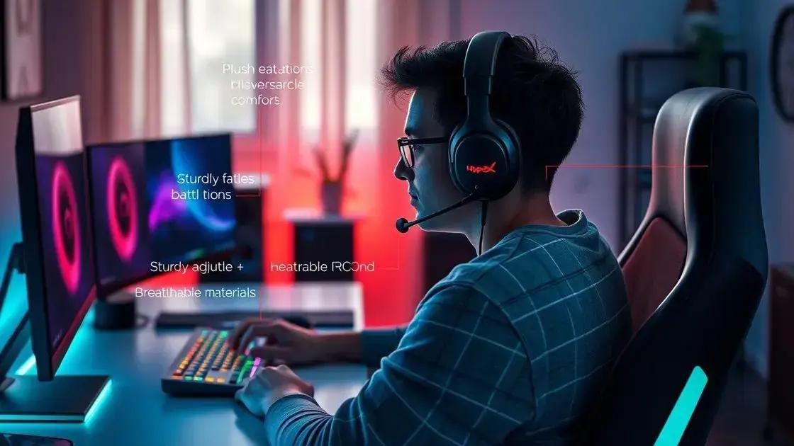 Conforto e usabilidade durante longas sessões Conforto e usabilidade durante longas sessões