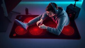 Tapete aquecido inteligente para sessões longas de jogo