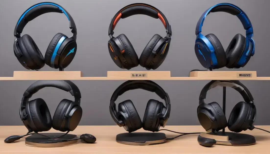 Comparativo de preços e desempenho dos headsets