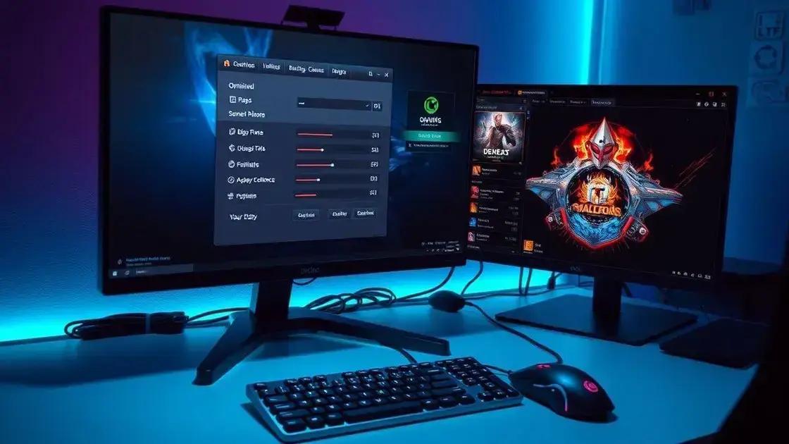 Configurações de software para otimizar jogos Configurações de software para otimizar jogos