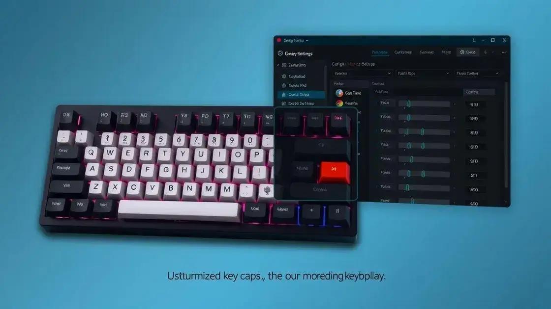 Dicas de personalização de teclas e macros
