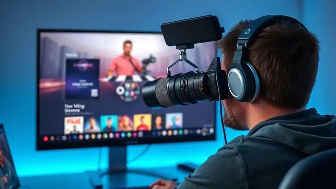 Melhores práticas para streaming