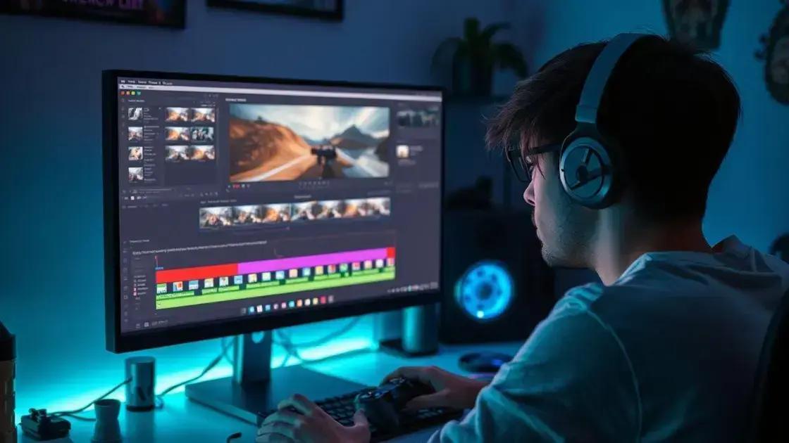 Edição e compartilhamento de vídeos