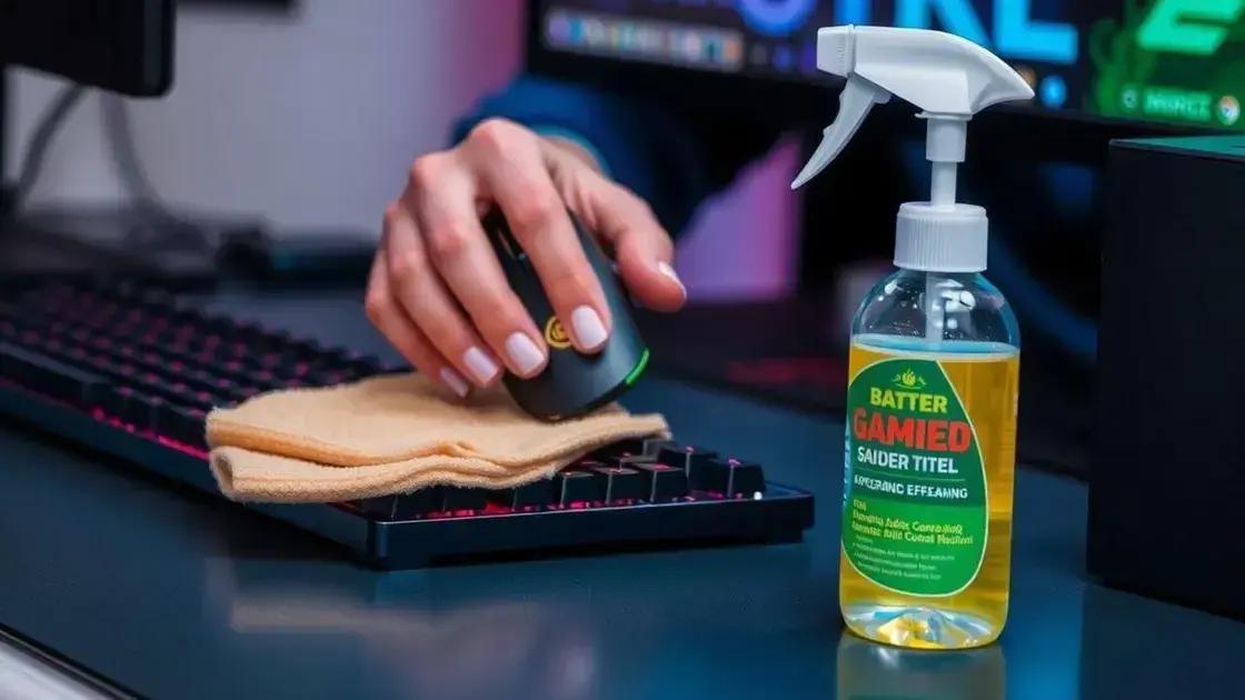 Como limpar e manter periféricos gamers para melhor performance