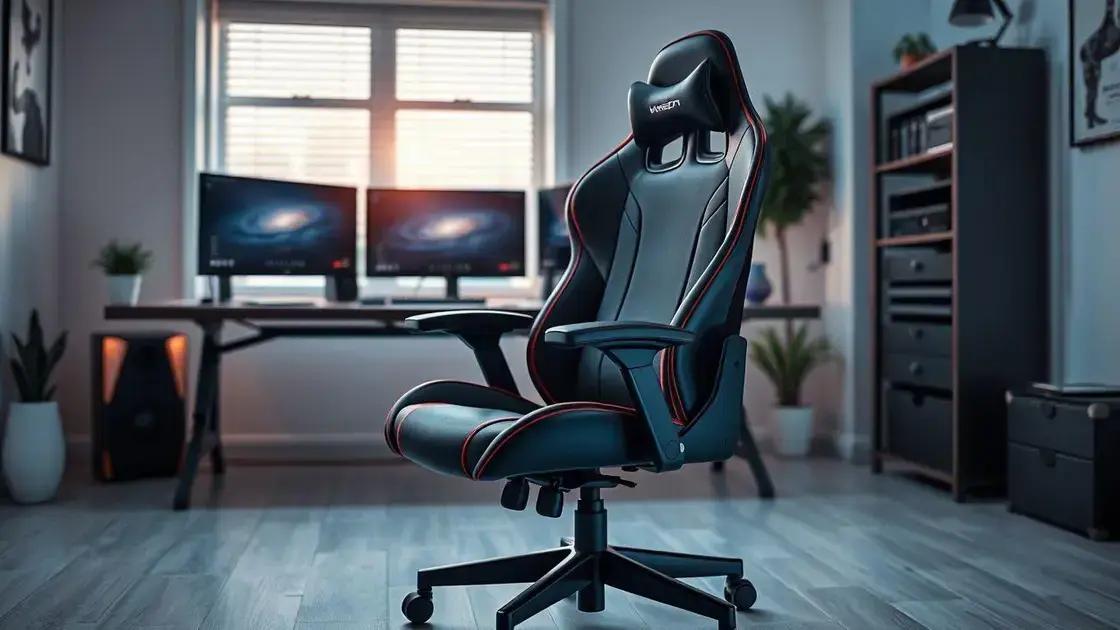 Como escolher cadeira gamer ergonômica: Dicas essenciais para conforto