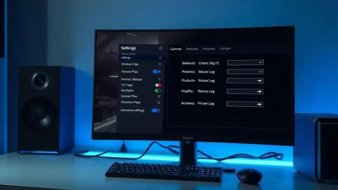 Configurações de jogo que ajudam a evitar lag