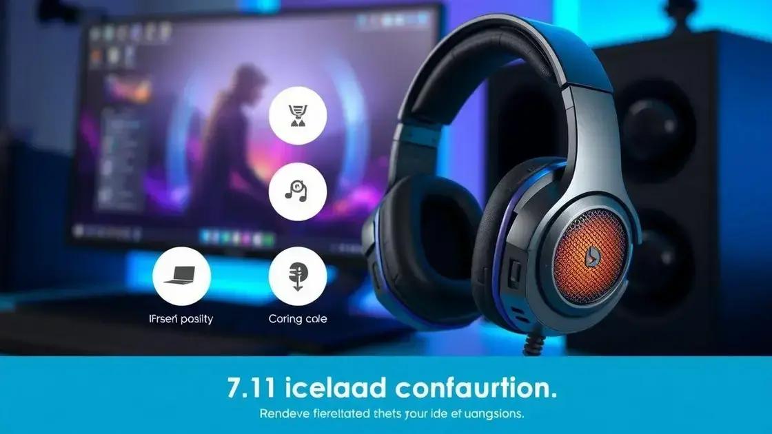 Configurar áudio 7.1 no headset: maximize sua experiência sonora