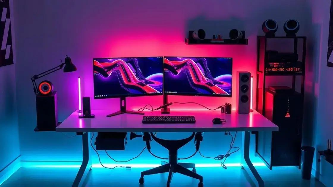 Como otimizar sua mesa gamer para produtividade