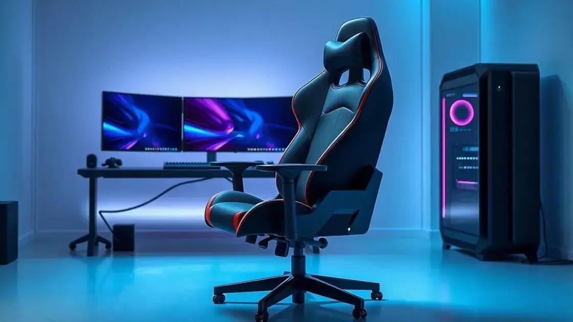Como escolher cadeira gamer ergonômica: descubra dicas essenciais