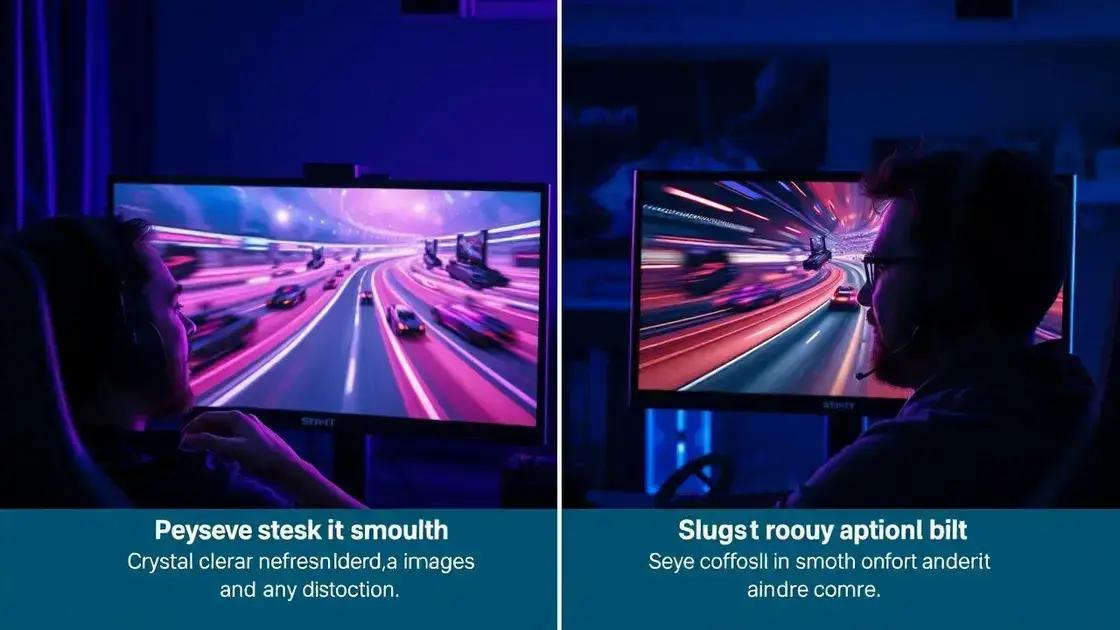 Vantagens de monitores com alta taxa de atualização