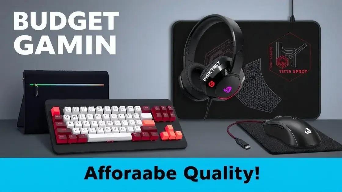 periféricos gamers com bom custo-benefício