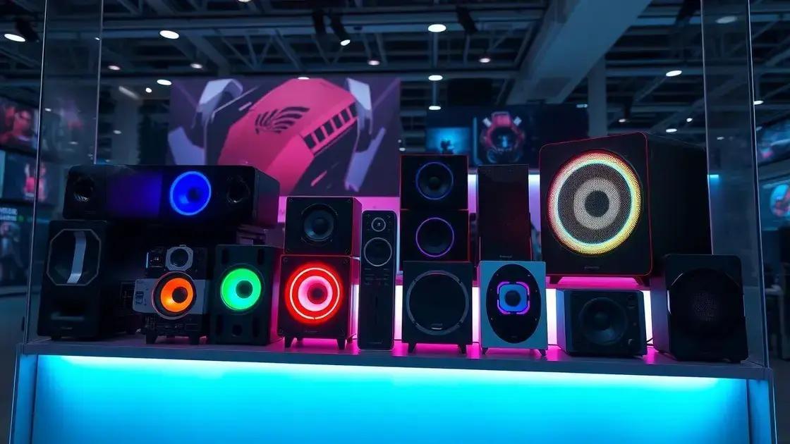 O que considerar ao comprar alto-falantes gaming?